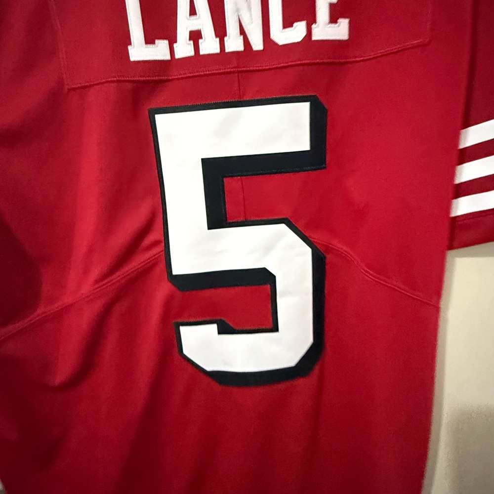 Nike Red NFL Jersey with Number 5 - Picture 3 of 8